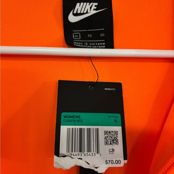 Nike Women's Vibrant Orange Bomber Jacket - Picture 7 of 10